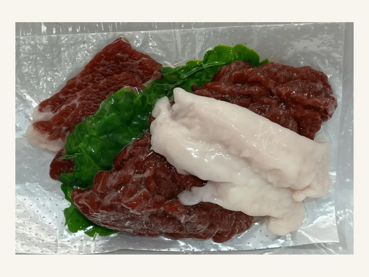 熊本肥育 3種盛りスライス80gの実物商品写真