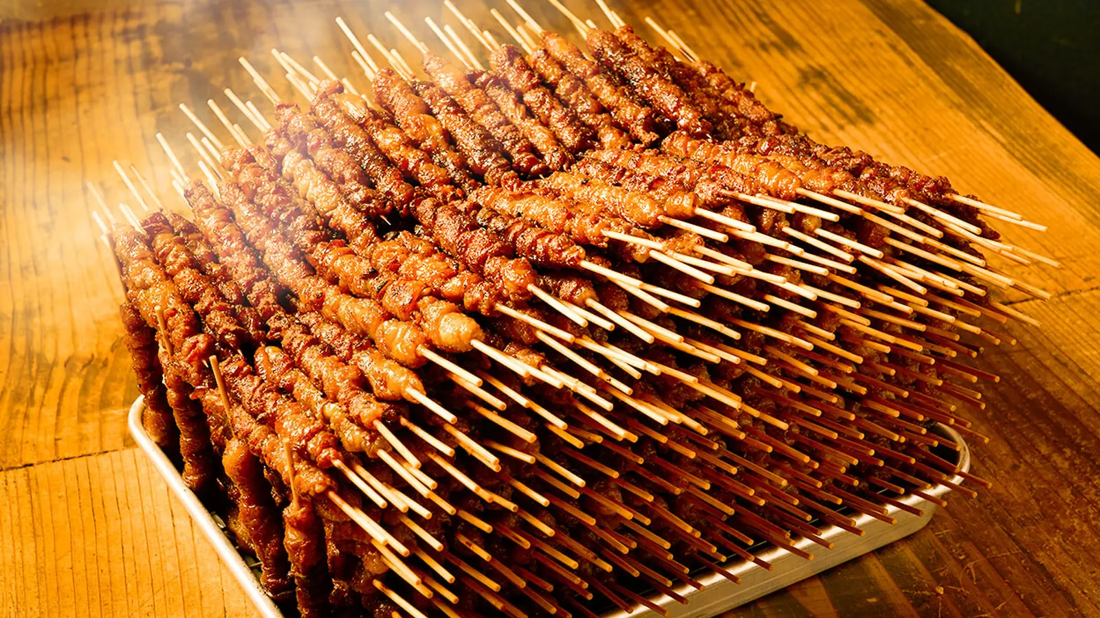 香ばしく焼き上げたかわ屋のとり皮
